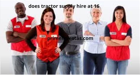 Dec 2, 2023 Supply Age Work. . Does tractor supply hire at 16